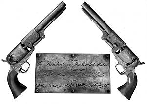 Pistols given by Abraham Lincoln to the Emir